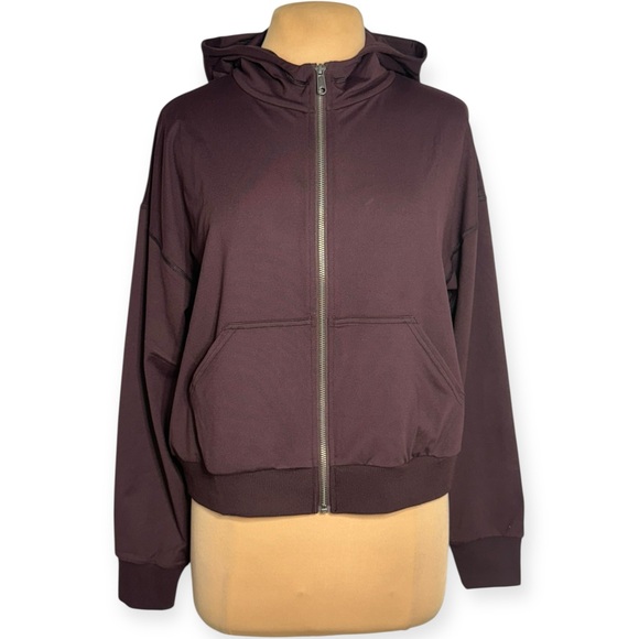 Vuori Halo Modern Full Zip Hoodie Raisin - Picture 3 of 9